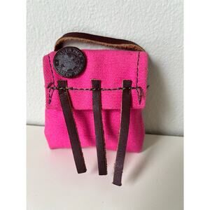 Vintage Duluth Pack Belt Pack Pink Mini Ornament Bag Purse Charm Coin Purse